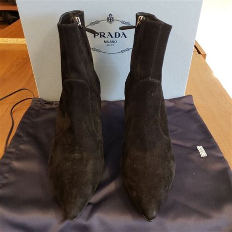 prada camoscio nero boots